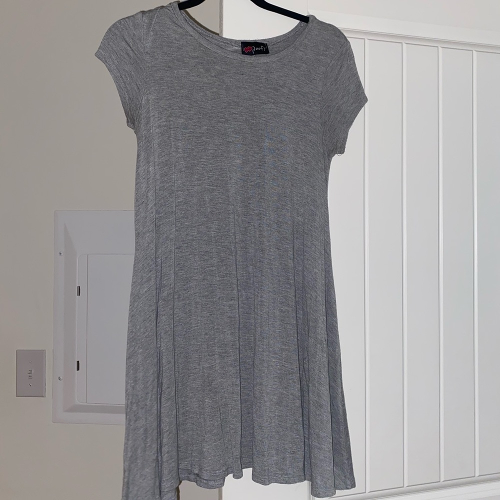 basic grey tshirt dress